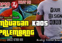 Sablon Kaos Palembang X APPAREL Promo Spesial HUT RI ke 74